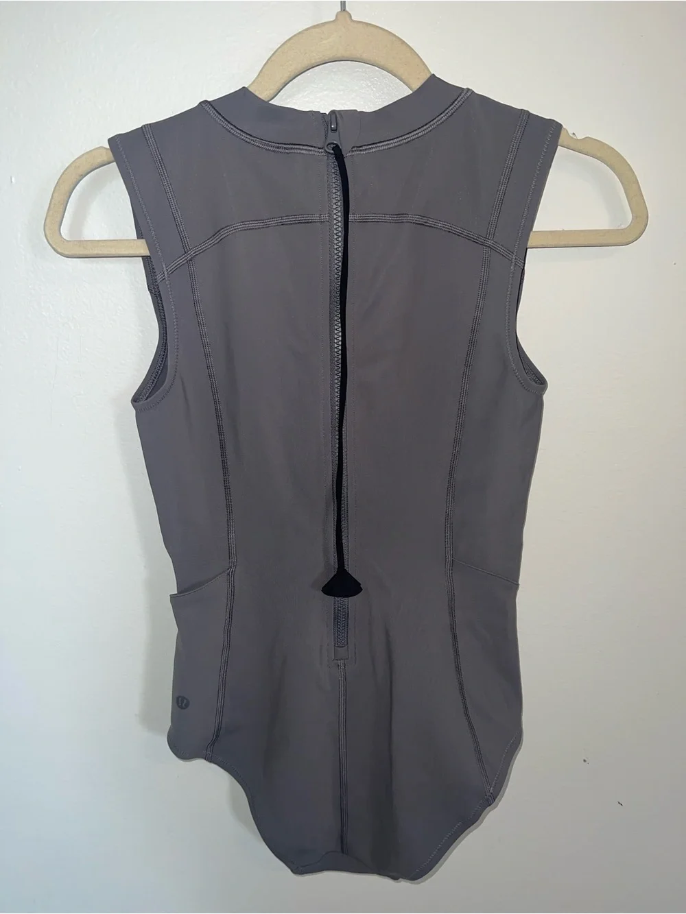 Lululemon grey zip up paddle board swimsuit